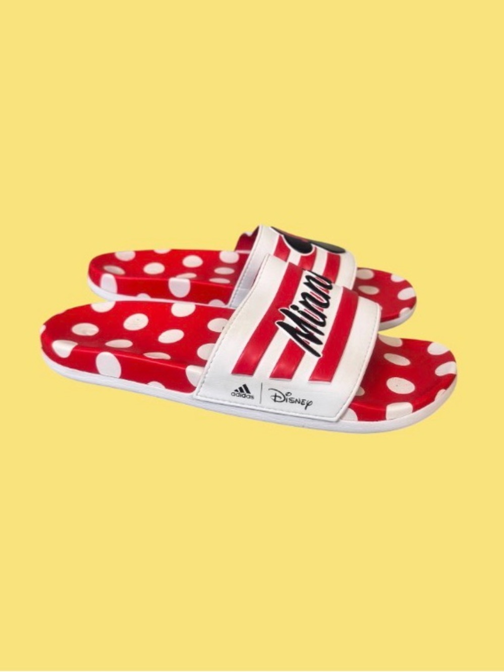 Limited Edition DISNEY MINNIE MOUSE Flip flops by Adidas women’s sandals  size 9 - Picture 11 of 16